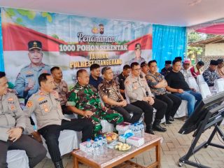 Polsek Tigaraksa Laksanakan Penanaman 1.000 Pohon Serentak Dukung Gerakan Indonesia Asri