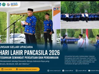 Unsam Gelar Upacara Hari Lahir Pancasila 2026, Teguhkan Semangat Persatuan dan Perdamaian