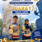 Dua Siswa SMP Negeri 9 Kota Langsa Humairah Dan Afdhal Arizky Meraih Prestasi Juara 1 Panjat Tebing Pada O2SN Tahun 2026
