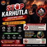 STOP KARHUTLA! Polres Kerinci Ajak Masyarakat Tidak Membuka Lahan dengan Cara Membakar