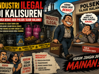 Penanganan Adanya Dugaan Aktivitas Industri "ILEGAL" DIkalisuren, Penjelasan Resmi Juga Belum Muncul, Terduga Pelaku usaha Ilegal Diduga di Bebaskan dari Polsek Tajur Halang.