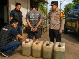 Polsek Parung Panjang Berhasil Mengamankan Terduga Pelaku Penyalahgunaan BBM Bersubsidi Jenis Pertalite 
