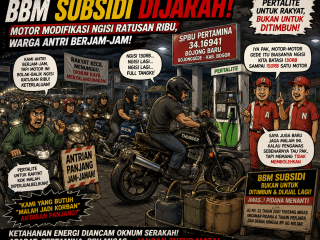 BBM Subsidi Diduga Dijarah Modus Motor Bertangki Modifikasi, Warga Geram Mengantri Berjam-Jam di SPBU Bojong Baru