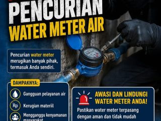 WATER METER JADI INCARAN, PERUMDA TIRTA KHAYANGAN INGATKAN WARGA: PENCURIAN BISA GANGGU LAYANAN AIR