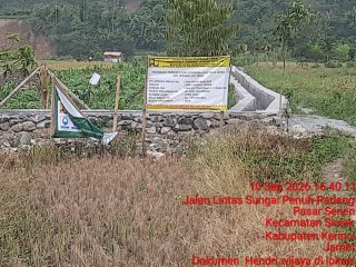 BELUM GENAP SEBULAN, BANGUNAN P3-AI SUNGAI PEGEH SUDAH RETAK: GP2AM DESAK BWS SUMATERA VI TURUN TANGAN